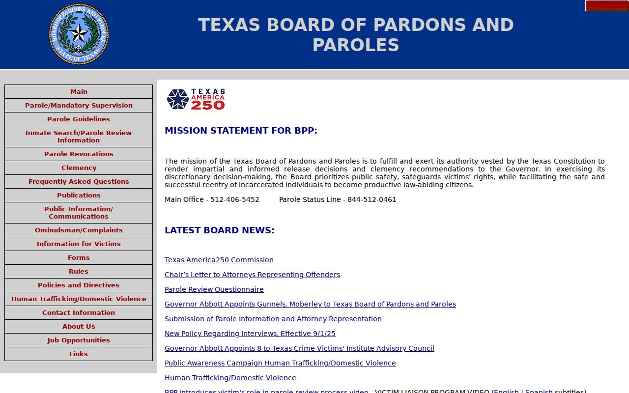 Floyd County arrest case follow-up at the Texas Board of Pardons and Paroles